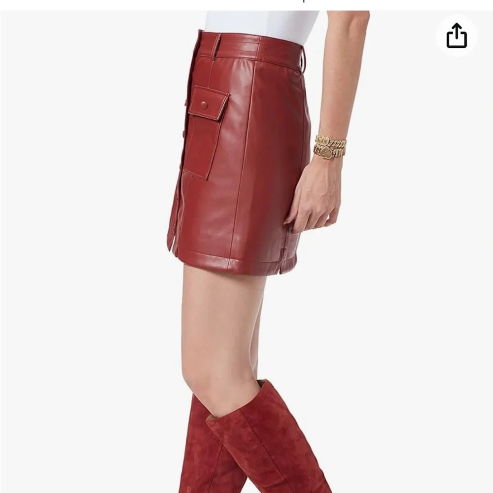 NWT!!  Sam Edelman faux leather skirt, size large - Picture 3 of 13